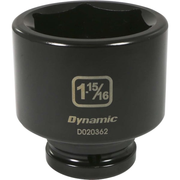 3/4" Drive Standard Socket, Black Phosphate, Tools 3/4" Drive 6 Point SAE, 1-15/16" Standard Length